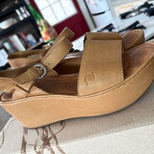 Born Leather Platform Sandals